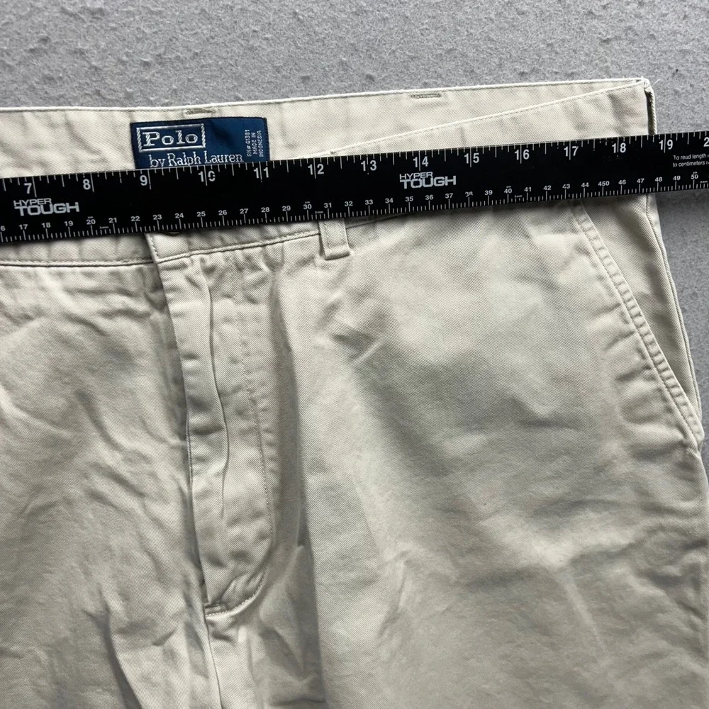 Polo Ralph Lauren Prospect Shorts Mens 38 Tan Khaki Chino Cotton Twill 1632‎